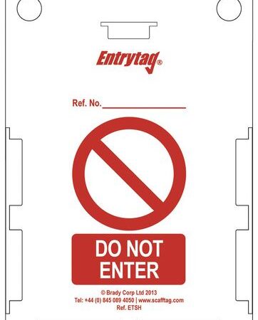 300YHA100 - Entrytag Pack of 10 holders