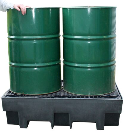 304HGA100 - Recycled 2 Drum Spill Pallet