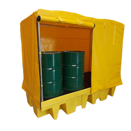 305UFA100 - Cvrd Bund Pallet 8 X 205Ltr 1140Ltr Bund