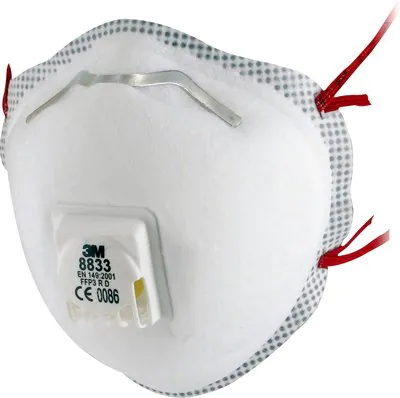 3m8833 3M™ Particulate Respirator, FFP3, Valved, 8833 (10)