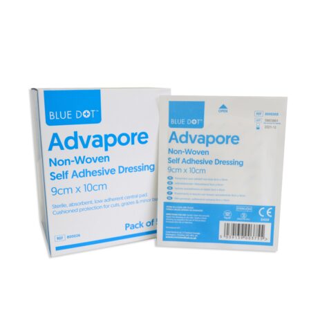 800026 - FABRIC NON WOVEN ADHESIVE DRESSINGS 9 x 10cm Box of 50