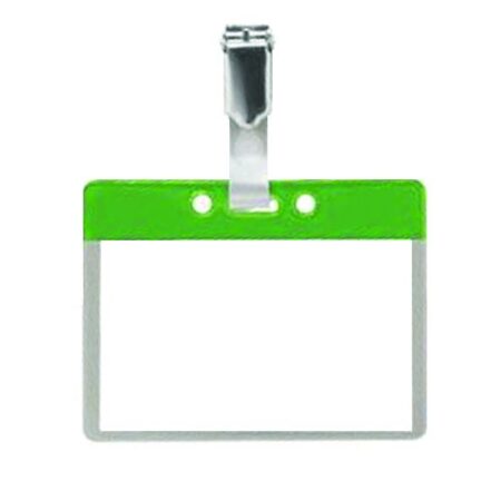 CCB-GREEN - Pack of 25 Colour Coded Clip on Badges - Green