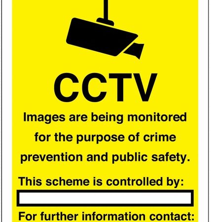 CCSIGN1A3SAV - 420x297mm CCTV Images are being monitored -Self Adhesive