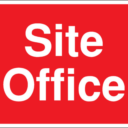 CON17BERP - 300x400mm Site Office Construction Sign - Rigid