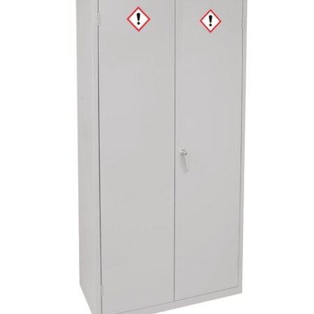 COS08 - COSHH Cabinet - 1830 x 915 x 457mm (HxWxD) 3 doors, 2 shelves , Sump capacity 36L