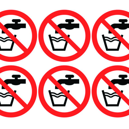 DJR185 - Do Not Drink Symbols - Pk of 30 Labels
