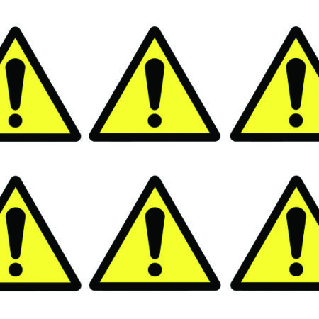 DJR190 - Hazard Symbols - Pk of 30 Labels