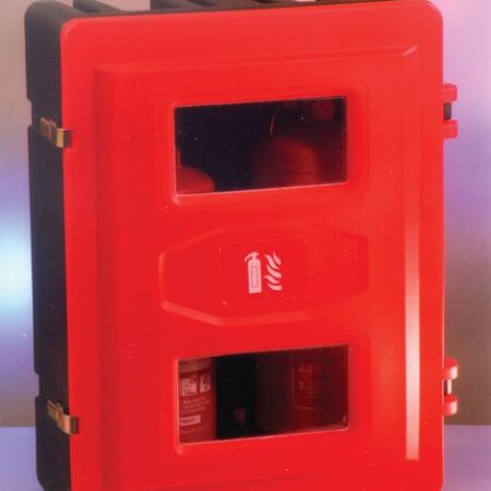EXC3279 - Fire Extinguisher Cabinet - Holds 2/3 x 9-12kg extinguishers/5kg CO2 extinguishers