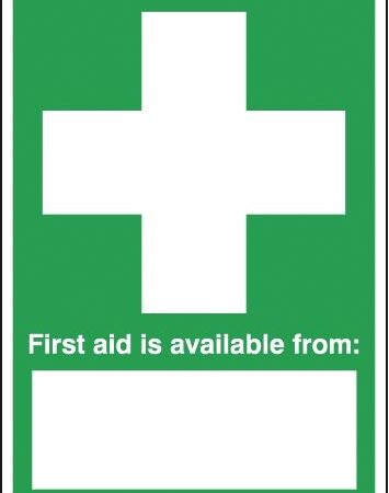 FA01049R - 420x297mm First Aid Is Available From - Rigid