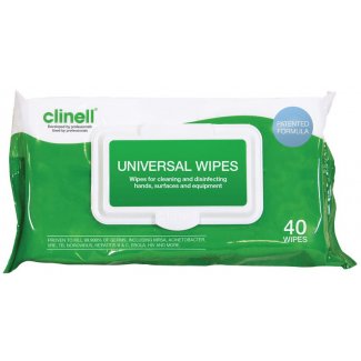 PH1287 - Clinell Universal Sanitising Wipes ‑ 40 Wipe Pack