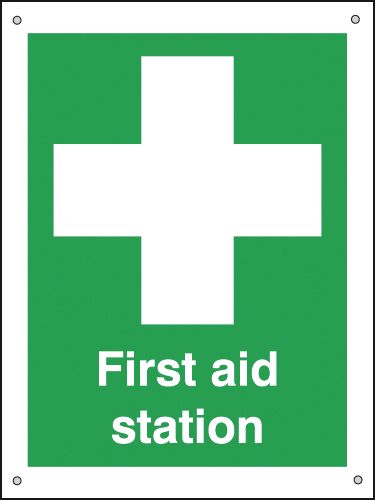 FA01333A - 400x300mm First Aid Station - Aluminium