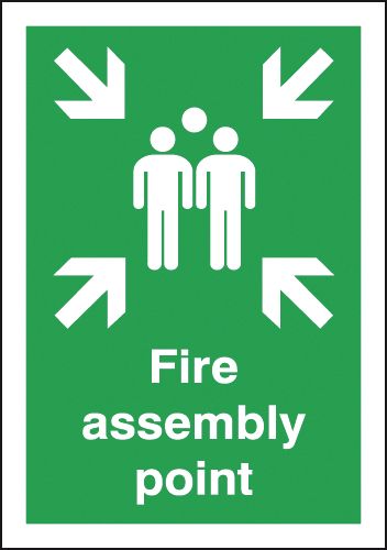 FR04548P - 594x420mm Fire Assembly Point - Polycarbonate