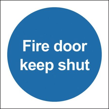FR07002S - 100x100 Fire Door Keep Shut - Self Adhesive