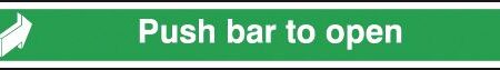 FX05645R - 75x600mm Push Bar To Open - Rigid