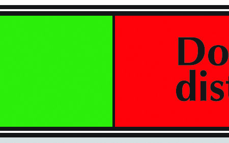 G6DB/DD - 50x200mm Do not disturb slider sign