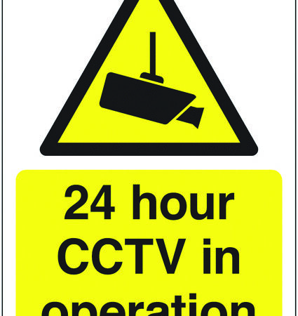 GN00249R - 420x297mm 24 hour CCTV in Operation - Rigid