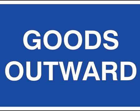 G55A/R - 250x350mm Goods outwards - Rigid