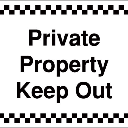 GS039BERP - 300x400mm Private Property Keep Out - Rigid