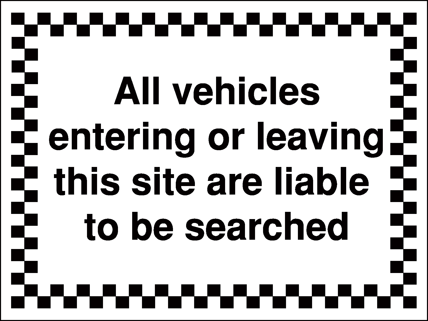 GS042AMRP - 450x600mm All vehicles entering or leaving this site - Rigid