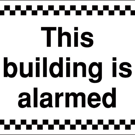 GS048BERP - 300x400mm This building is alarmed - Rigid