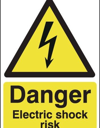 HA10751R - 210x148mm Danger Electric Shock Risk - Rigid
