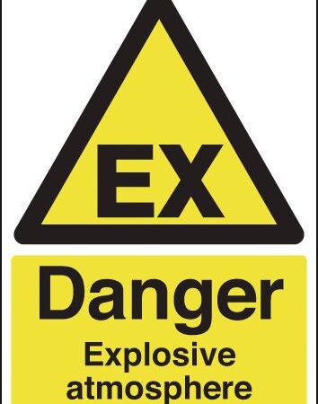 HA11549R - 420x297mm Danger Explosive Atmosphere - Rigid