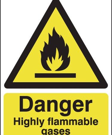 HA13149R - 420x297mm Danger Highly Flammable Gases - Rigid