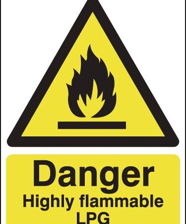 HA13349R - 420x297mm Danger Highly Flammable LPG - Rigid