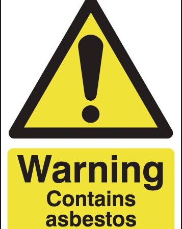 HA22343R - 70x50mm Warning Contains Asbestos - Rigid