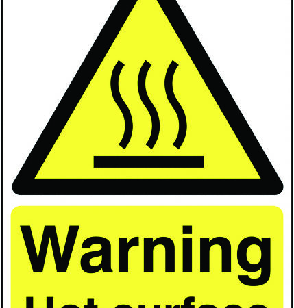 HA24450R - 297x210mm Warning Hot Surface - Rigid
