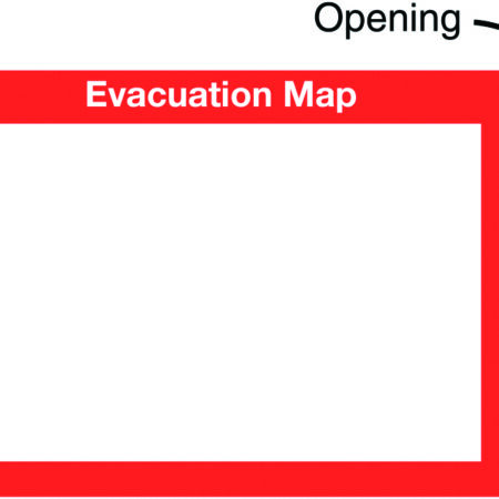 INS13A - 240x327mm Evacuation Map Insert Sign
