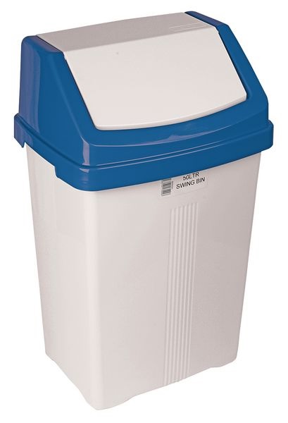JAN229B - 50 Litre Colour Coded Swing Bin - Blue