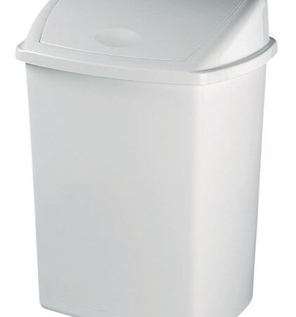 JAN834 - 25 Litre White Swing Bin