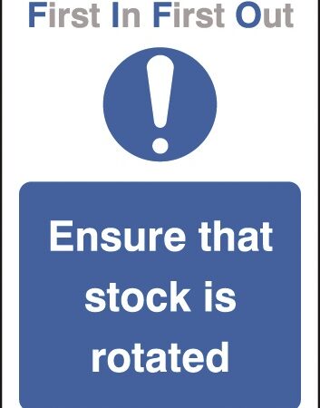 JOD22A3 RP - A3 First In First Out Ensure That Stock Is Rotated - Rigid