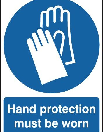 MA01749R - 420x297mm Hand Protection Must Be Worn - Rigid
