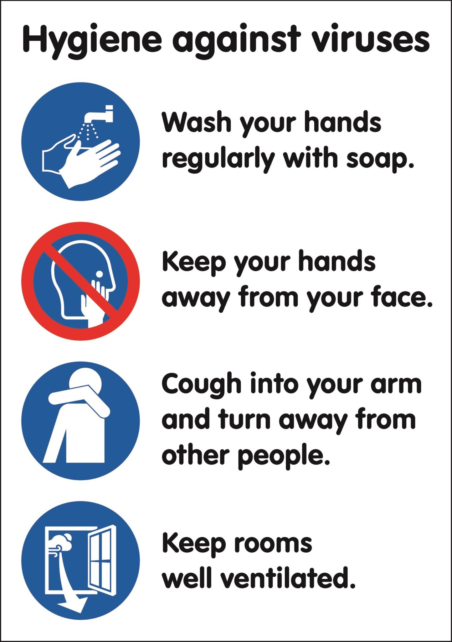 MD196A3RP – A4 Hygiene Against Viruses – Rigid – DB Medical