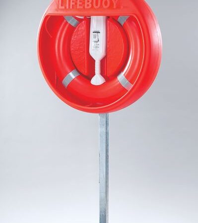 PPE557 - Post Mounted (surface mounted)Housing to Fit 24" Lifebuoy