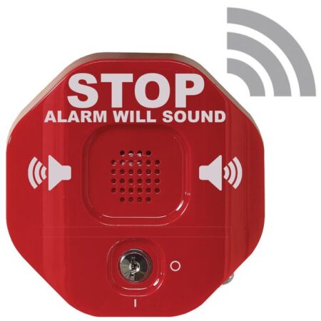 PSF4AB/R - Exit Stopped for Single Door - Red