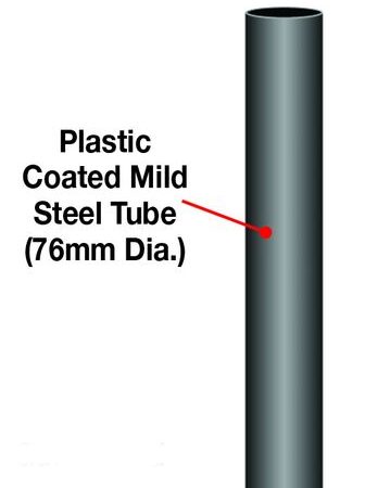 PSX6ZB - 2.5m Post - Black