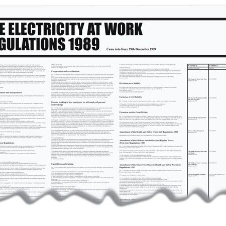 RFWC32 - 840x570mm The Electricity at Work Regulation 1989 Wallchart