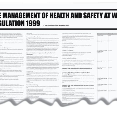 RFWC34 - 840x570mm The Management of Health & Safety at Work Regulation 1999 Wallchart