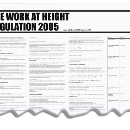 RFWC45 - 840x570mm The Work at Height Regulation 2005 Wallchart