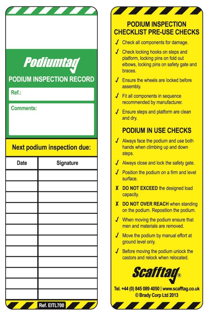 Podium Hit Insert SCAF070 – Replacement Podium Inserts – Pack of 10 – DB Medical