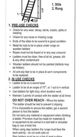 SCF11 - Scafftag Ladder Inspection List Pocket Guide Pack of 5