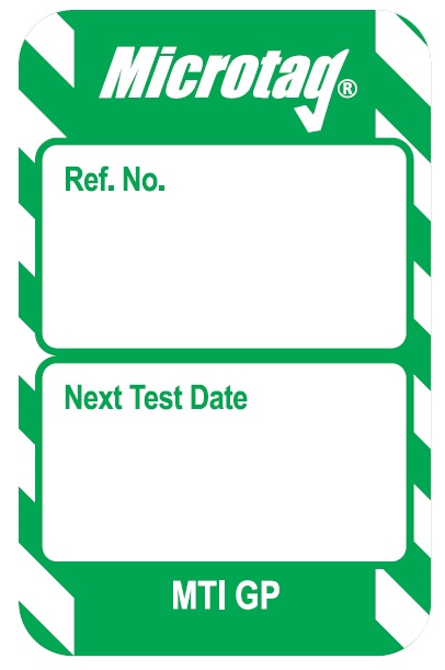 SCF15G - Scafftag Microtag Next Test Date Inserts Green Pack of 20