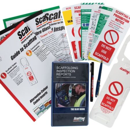 SCF33 - Scaffold Inspection Report Book - Blue