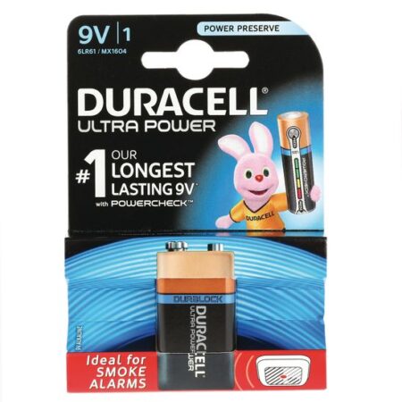 SEC0047 - Duracell Ultra M3 Battery Size PP3 9V