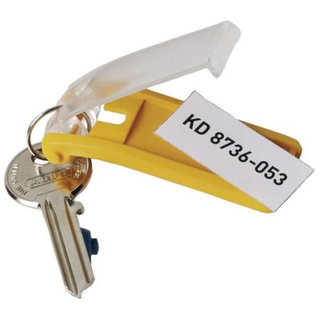 SEC737YEL - Pack of 6 Key Clips - Yellow
