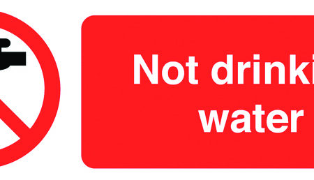 SLK17 - 50x150mm Not Drinking Water - Pk of 6