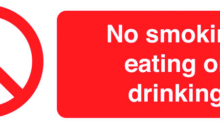 SLK18 - 50x150mm No Smoking Eating or Drinking - Pk of 6